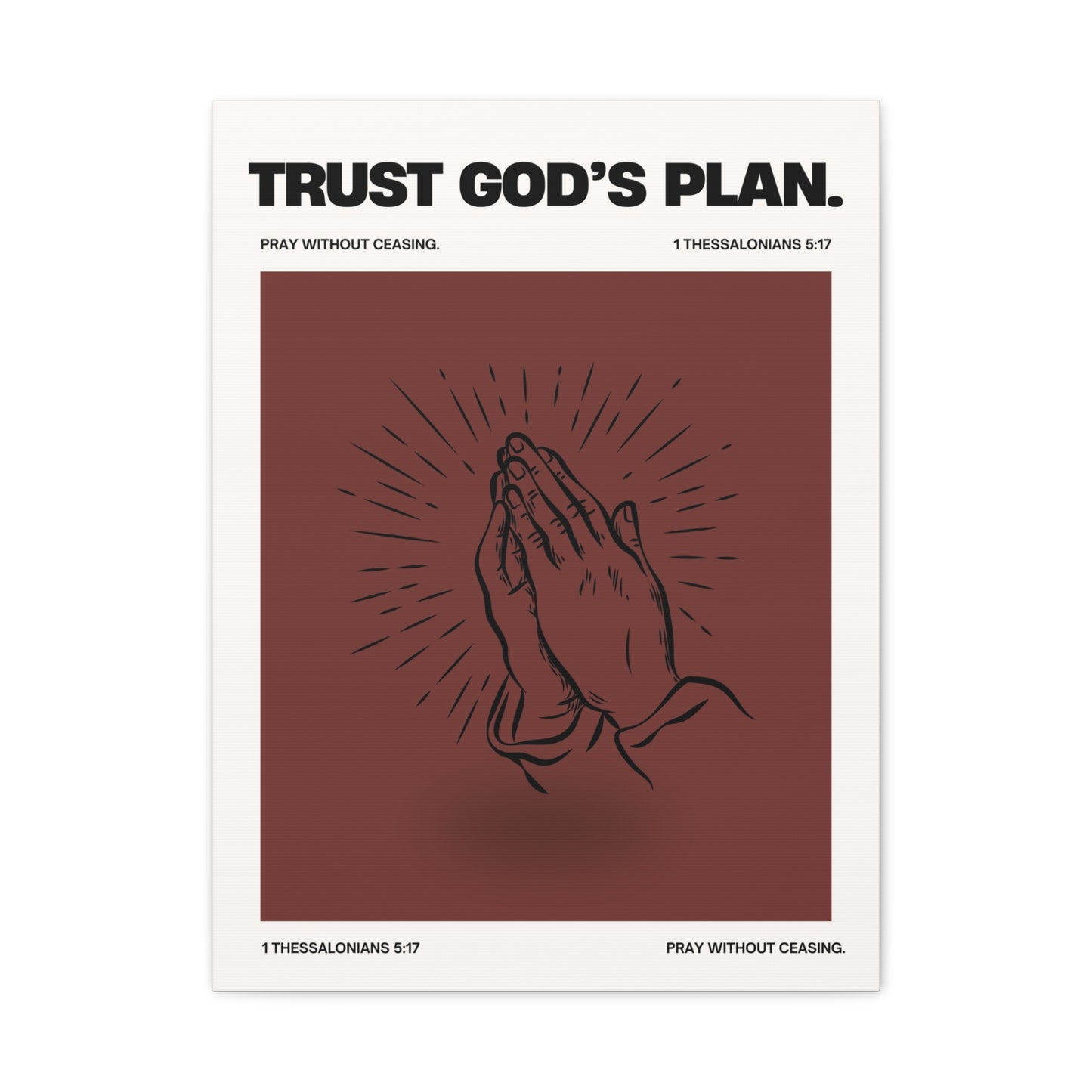Trust God's Plan - Motivational Canvas Wall Art
