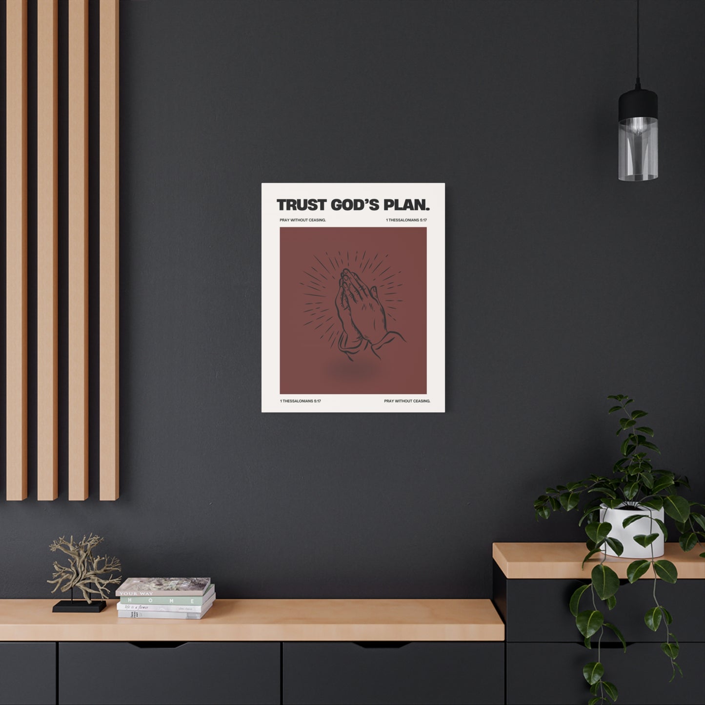 Trust God's Plan - Motivational Canvas Wall Art