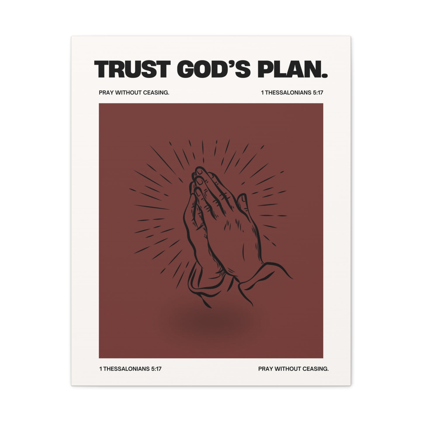 Trust God's Plan - Motivational Canvas Wall Art