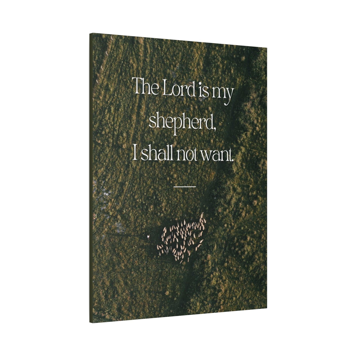 "The Lord is My Shepherd" - Inspirational Wall Art Canvas -