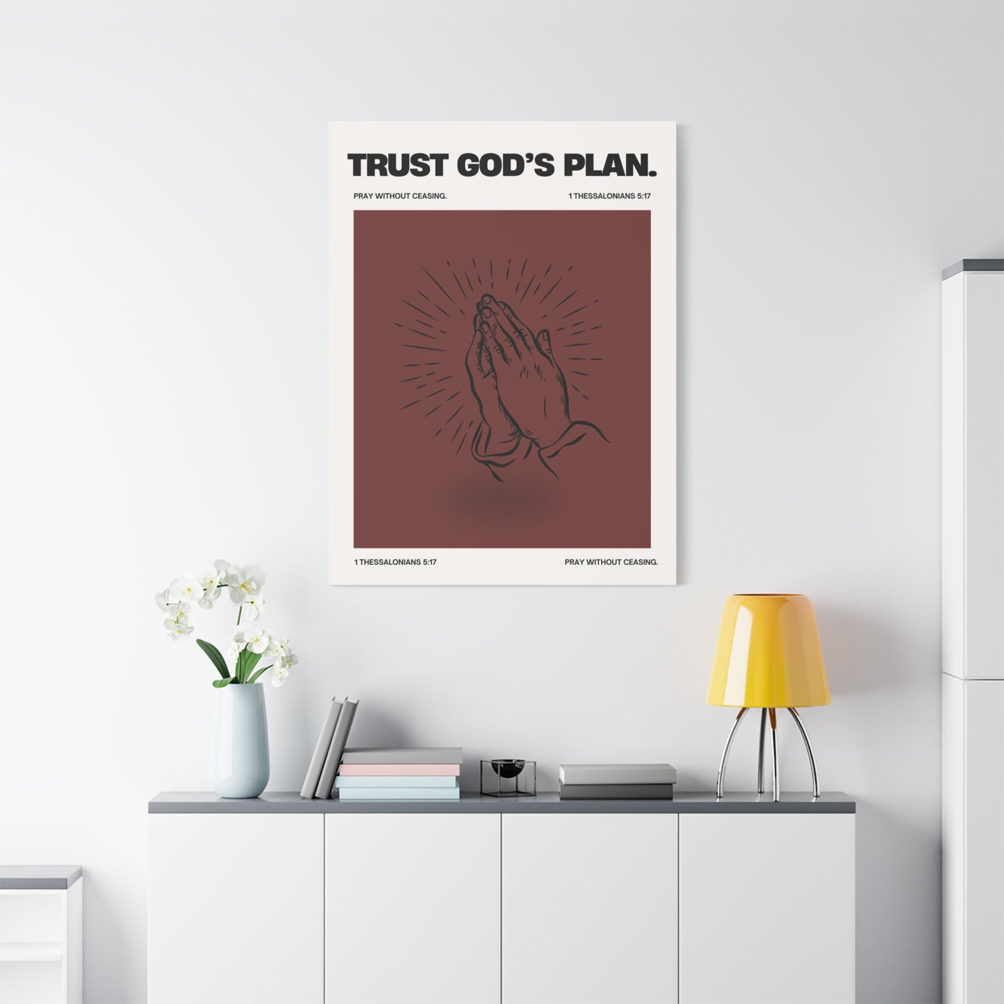 Trust God's Plan - Motivational Canvas Wall Art
