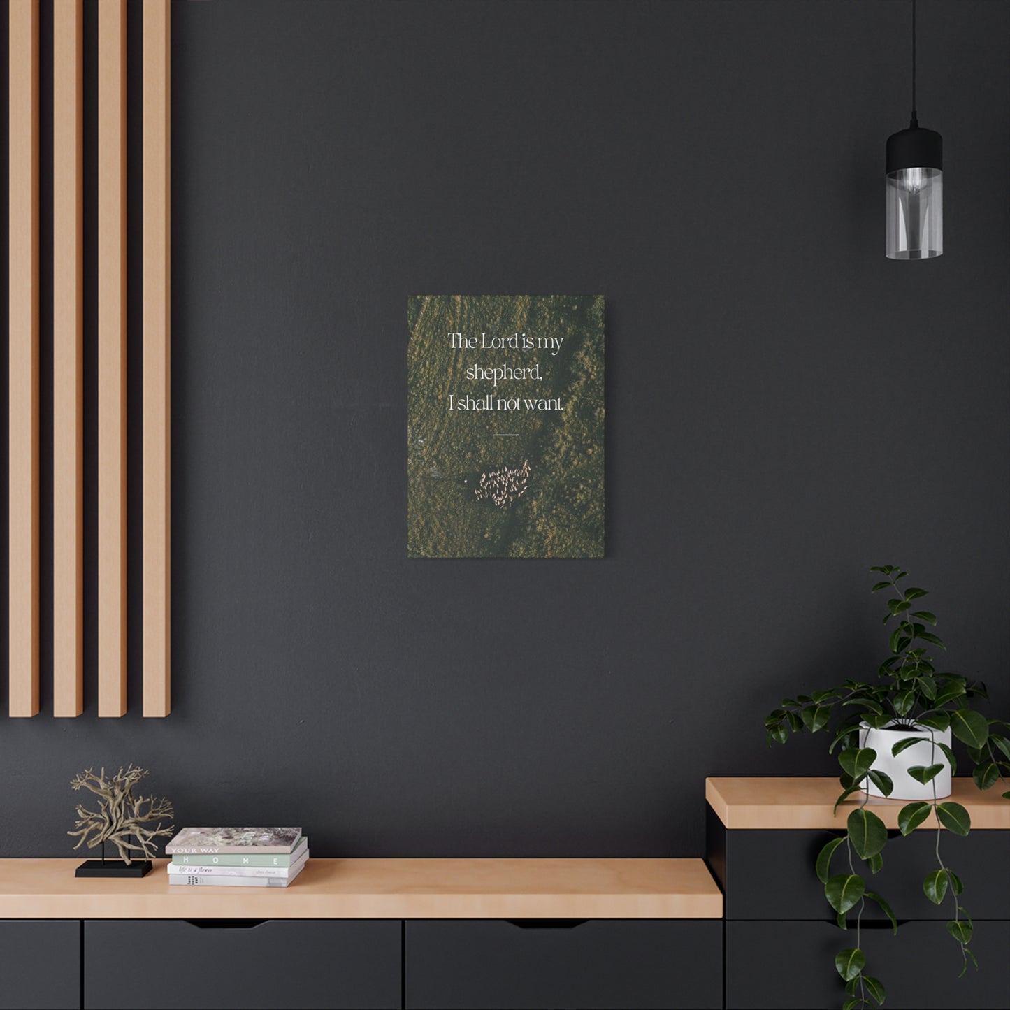 "The Lord is My Shepherd" - Inspirational Wall Art Canvas -