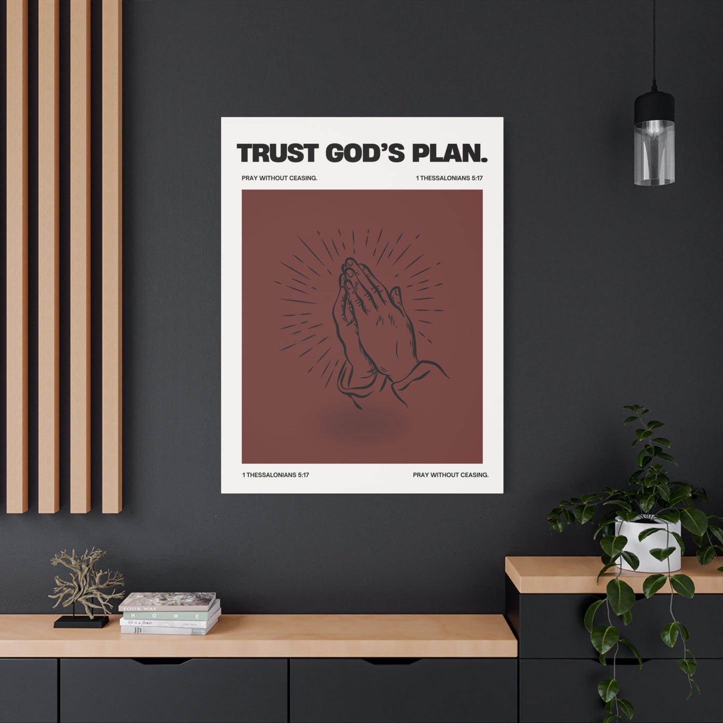 Trust God's Plan - Motivational Canvas Wall Art