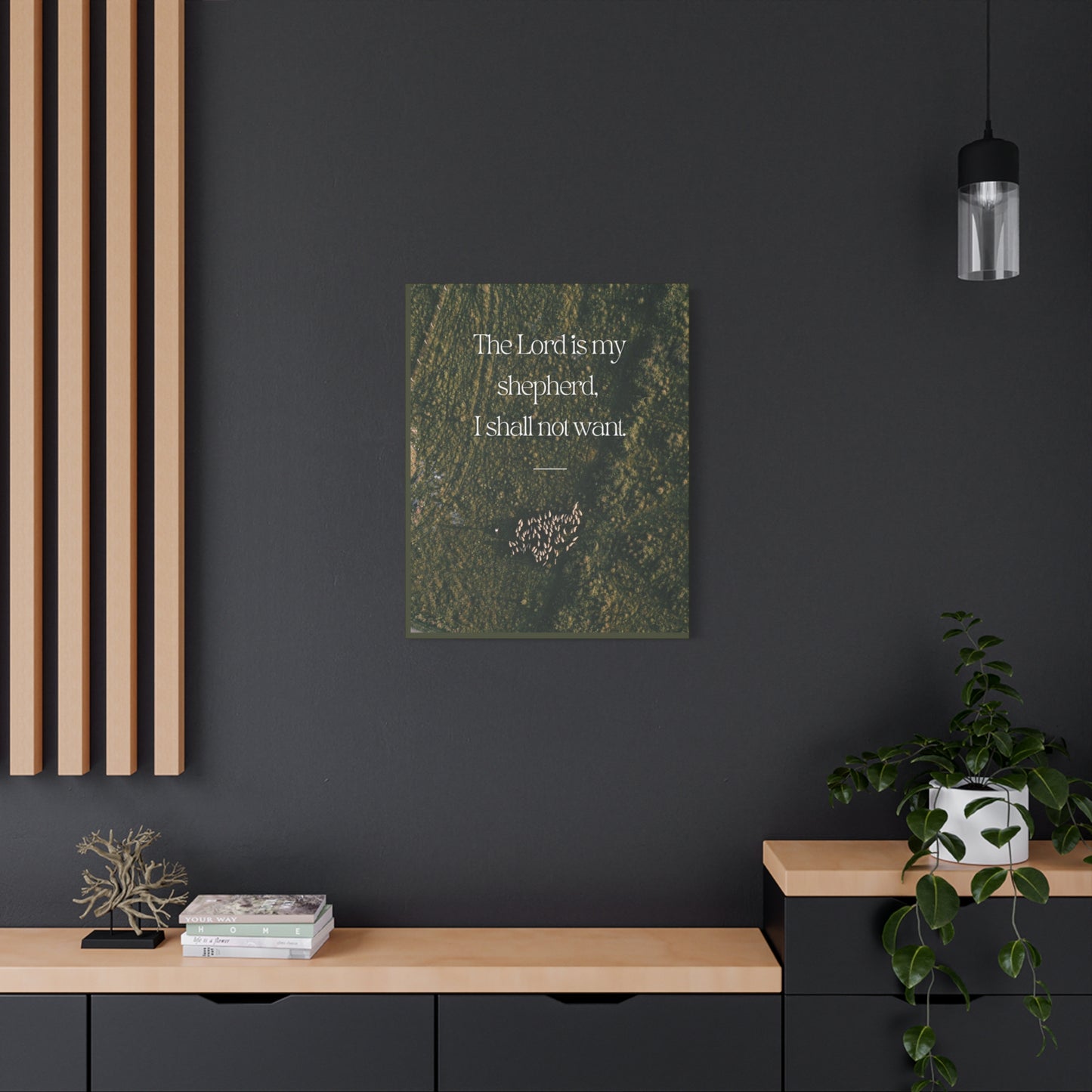 "The Lord is My Shepherd" - Inspirational Wall Art Canvas -