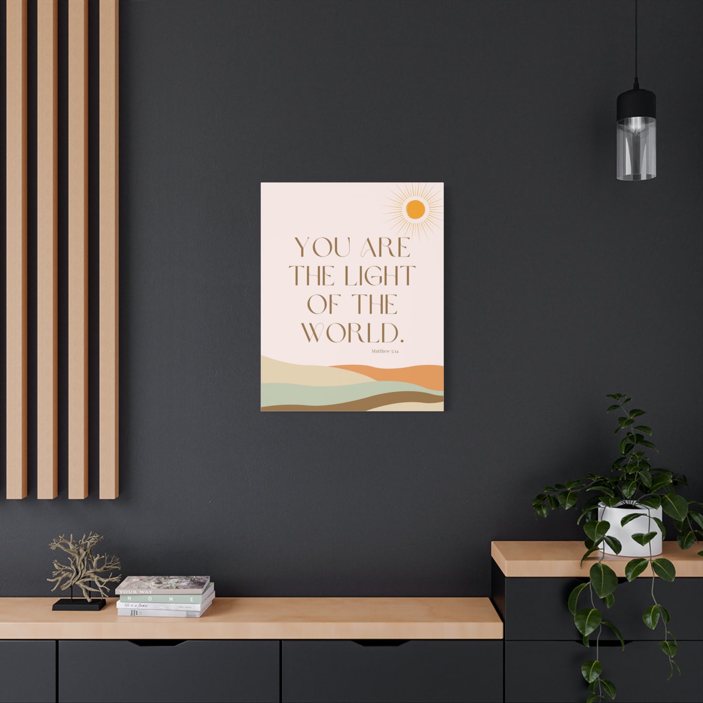 "You Are the Light of the World" - Matte Canvas Wall Art