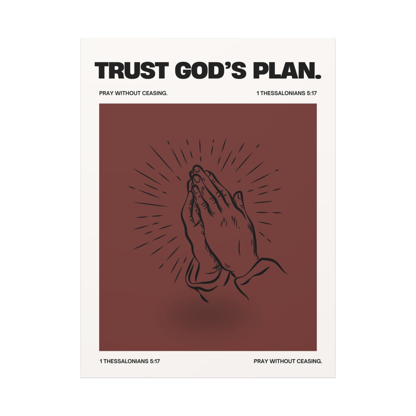 Trust God's Plan - Motivational Canvas Wall Art
