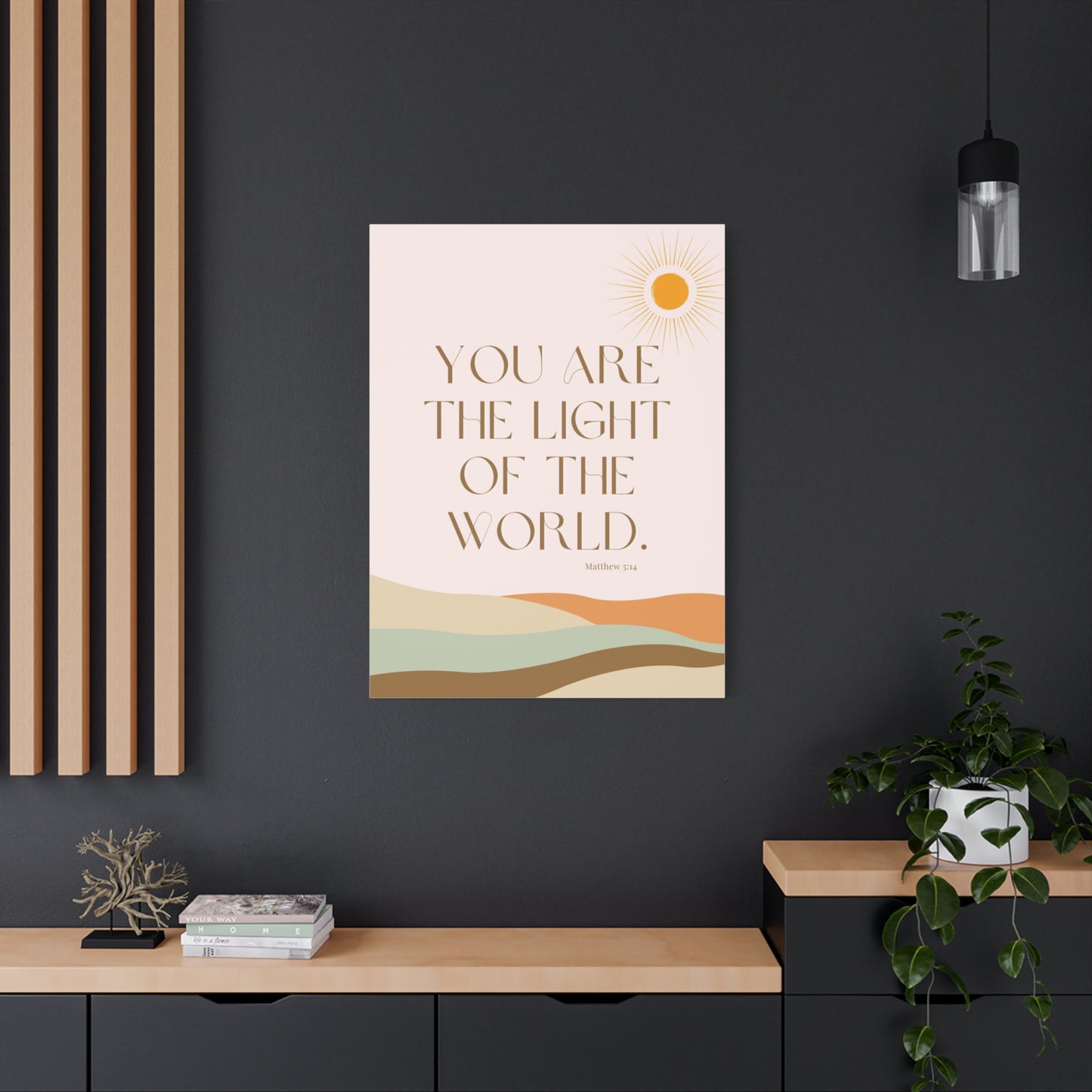 "You Are the Light of the World" - Matte Canvas Wall Art