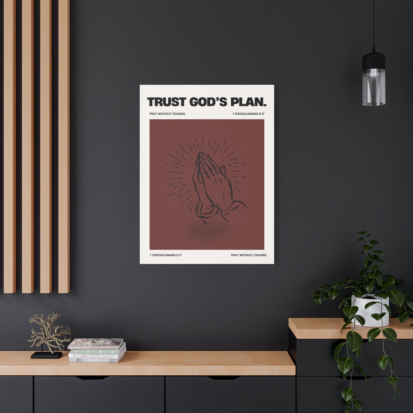 Trust God's Plan - Motivational Canvas Wall Art
