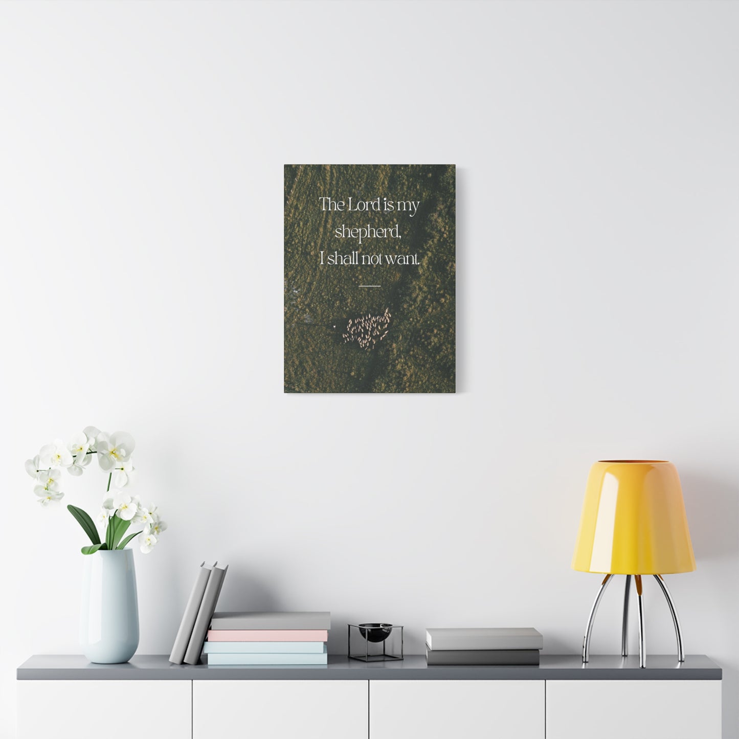 "The Lord is My Shepherd" - Inspirational Wall Art Canvas -