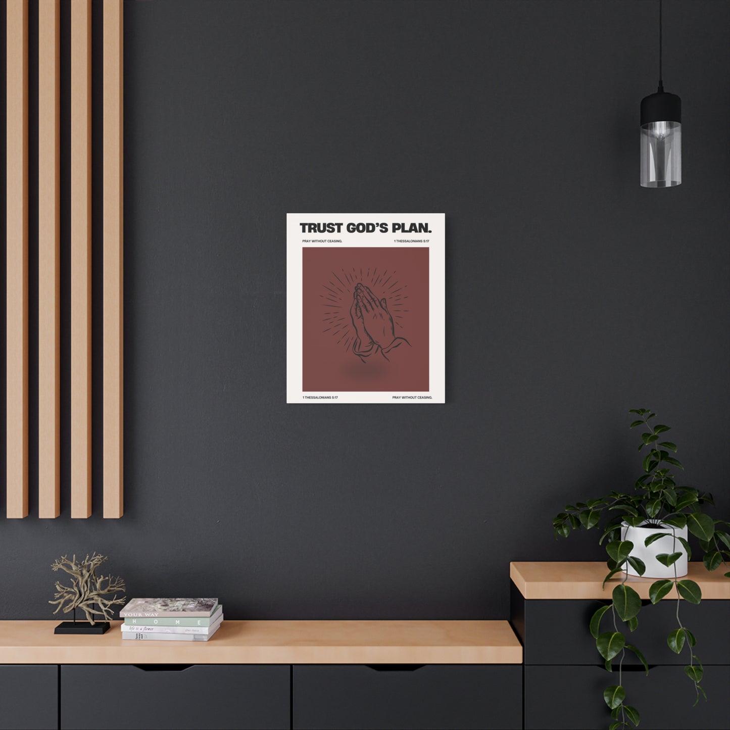 Trust God's Plan - Motivational Canvas Wall Art