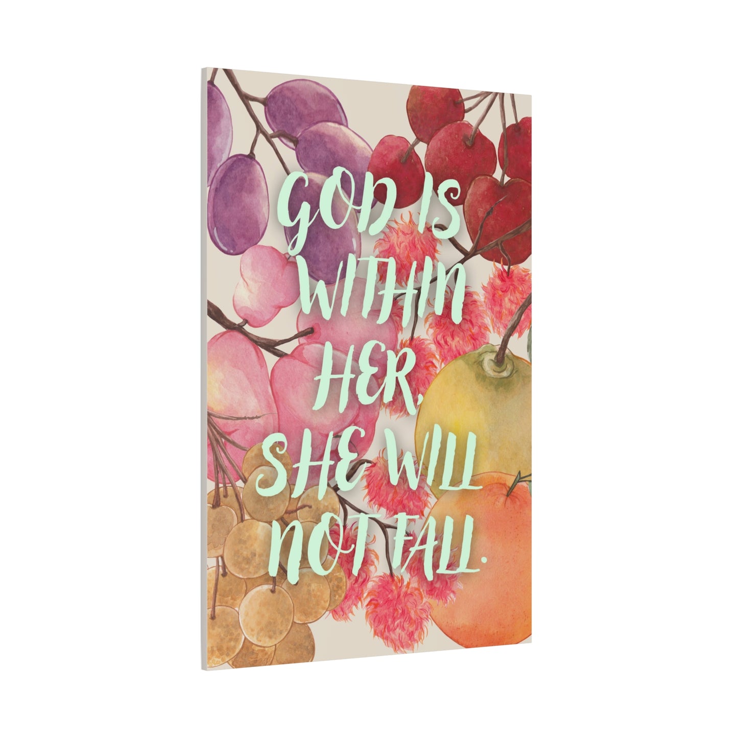 "God is Within Her, She Will Not Fall" - Canvas Wall Art