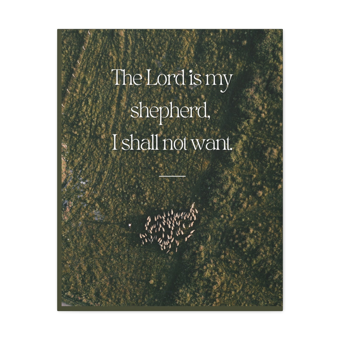 "The Lord is My Shepherd" - Inspirational Wall Art Canvas -