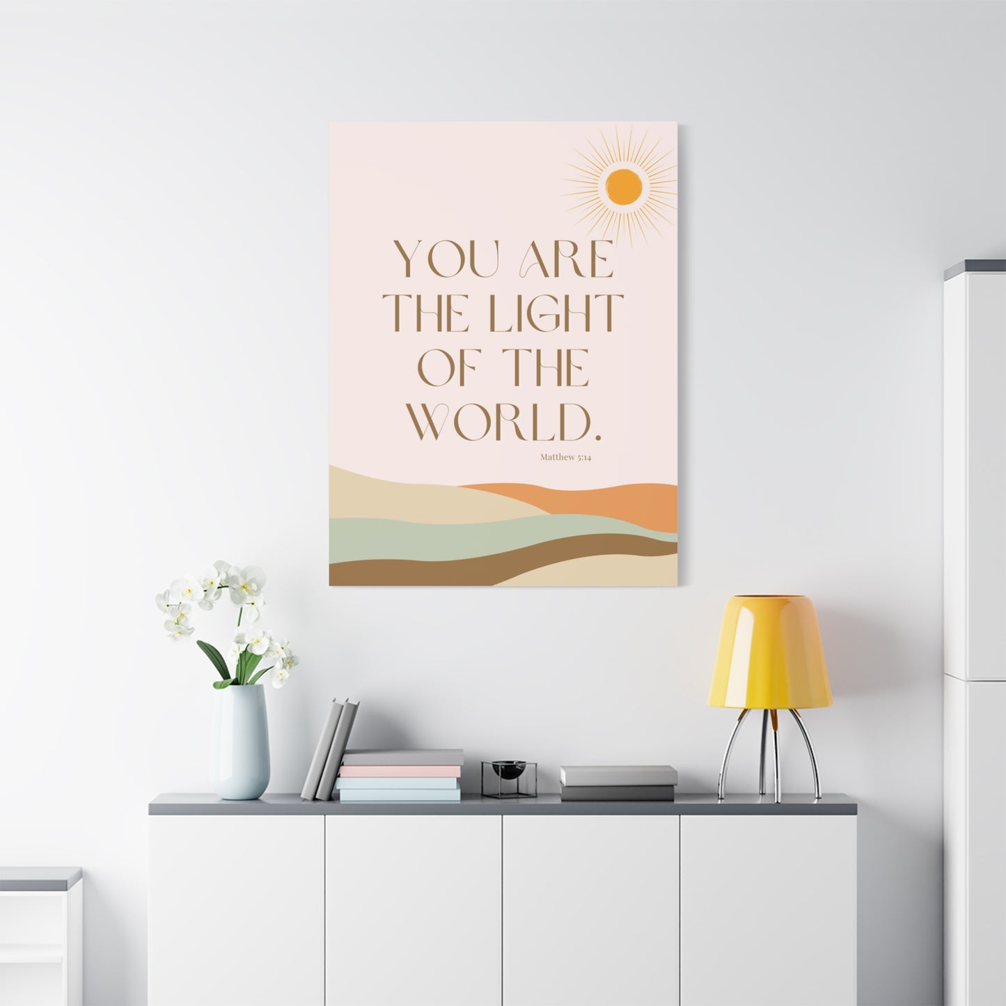 "You Are the Light of the World" - Matte Canvas Wall Art