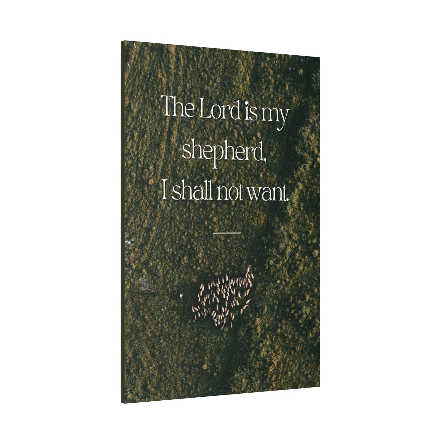 "The Lord is My Shepherd" - Inspirational Wall Art Canvas -
