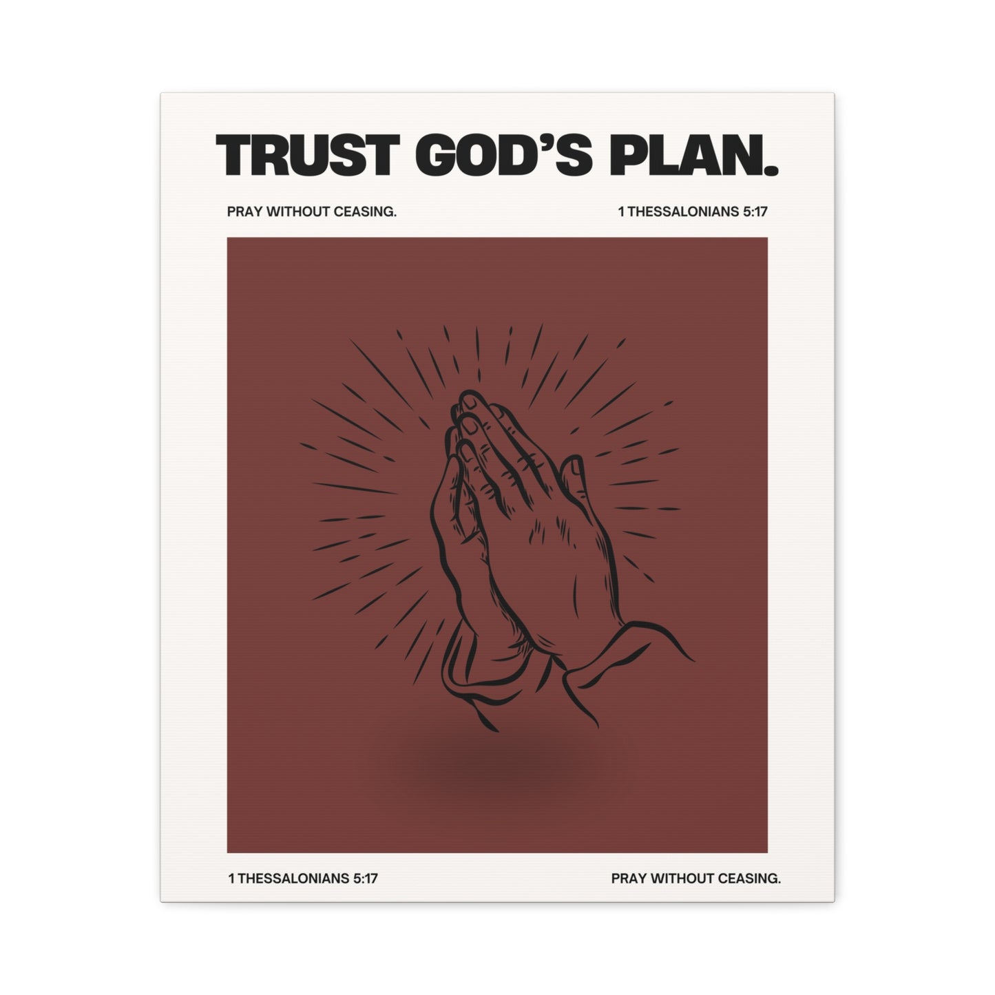 Trust God's Plan - Motivational Canvas Wall Art