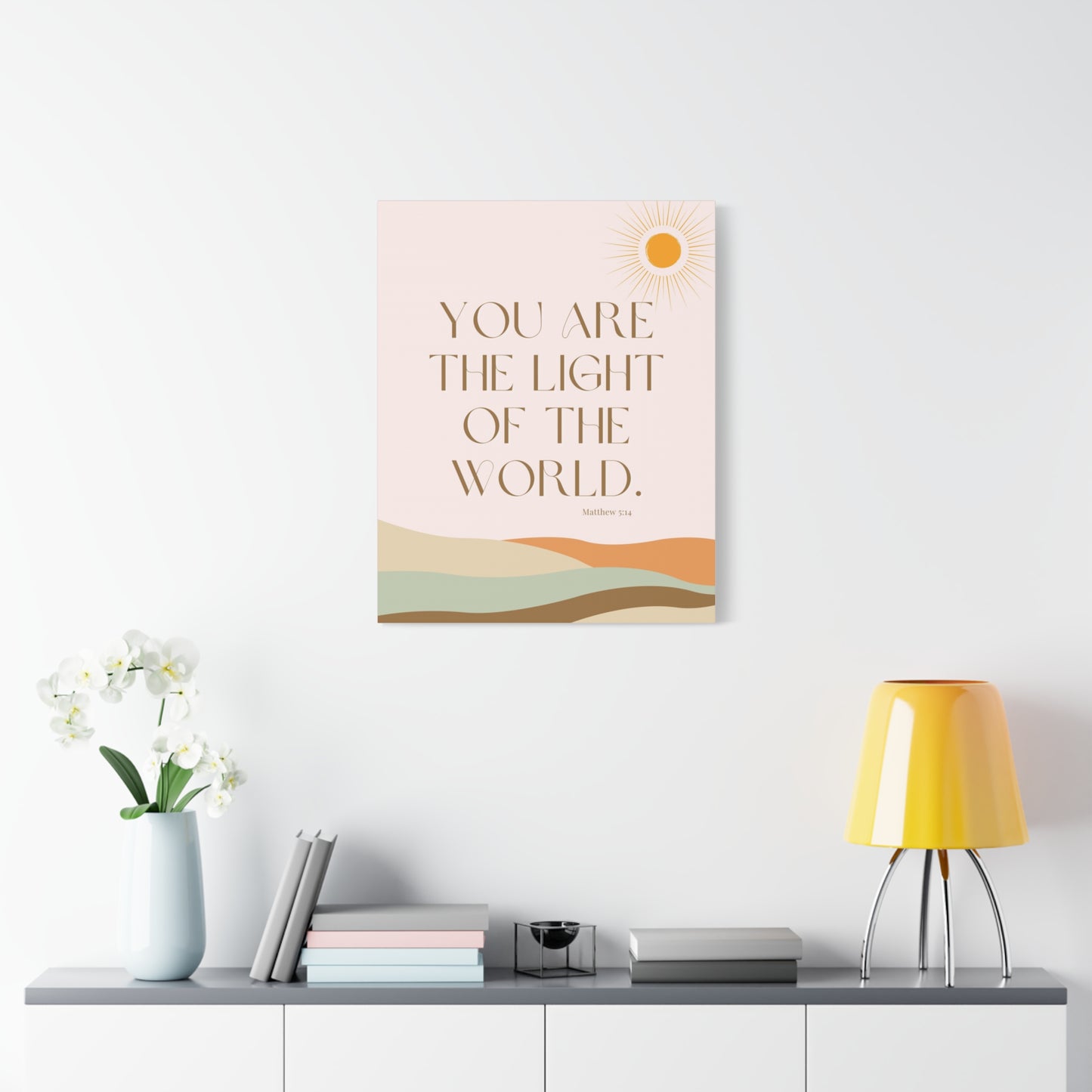 "You Are the Light of the World" - Matte Canvas Wall Art