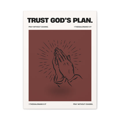 Trust God's Plan - Motivational Canvas Wall Art