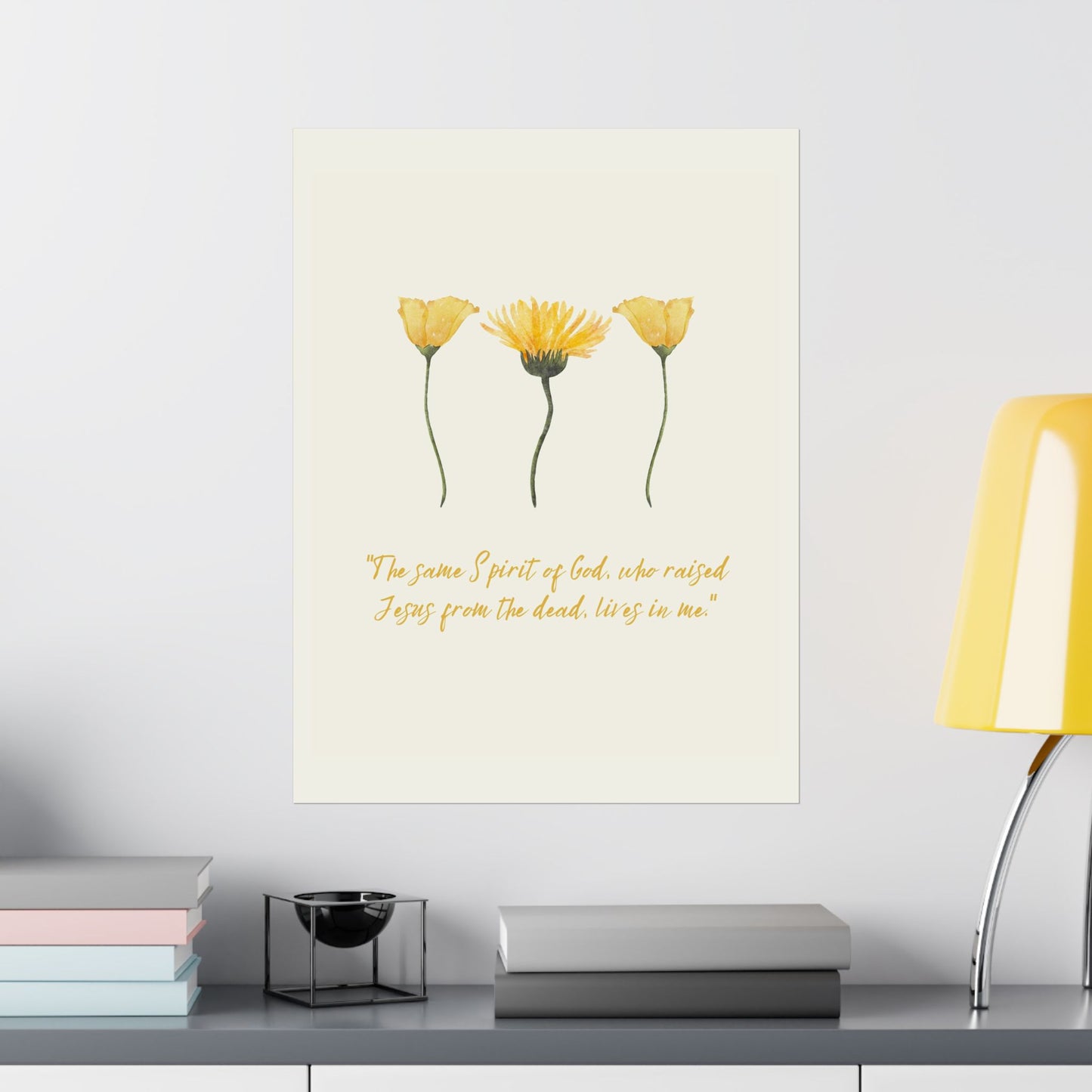 "The spirit of God lives in me" - Matte Vertical Poster