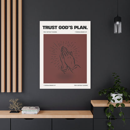 Trust God's Plan - Motivational Canvas Wall Art