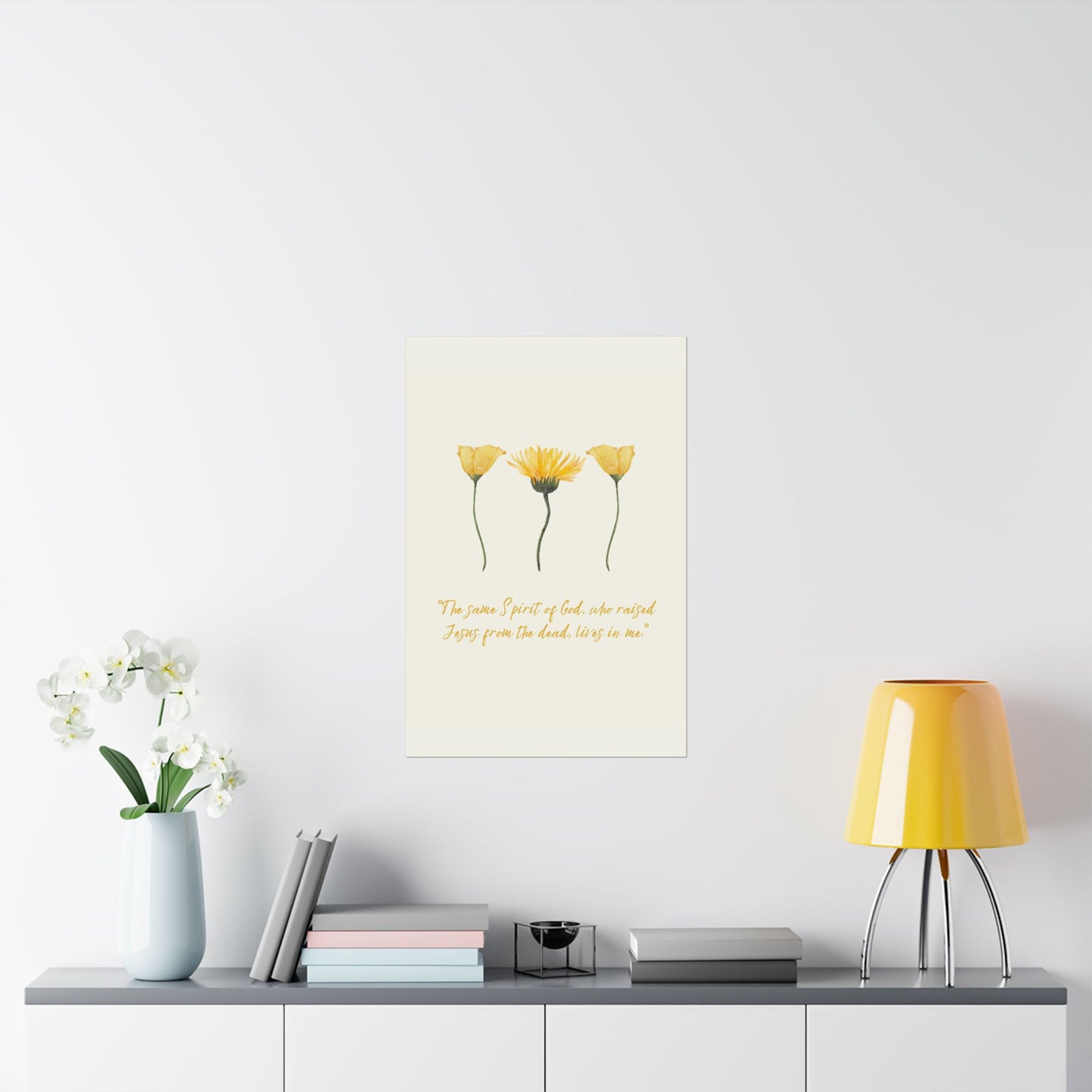 "The spirit of God lives in me" - Matte Vertical Poster