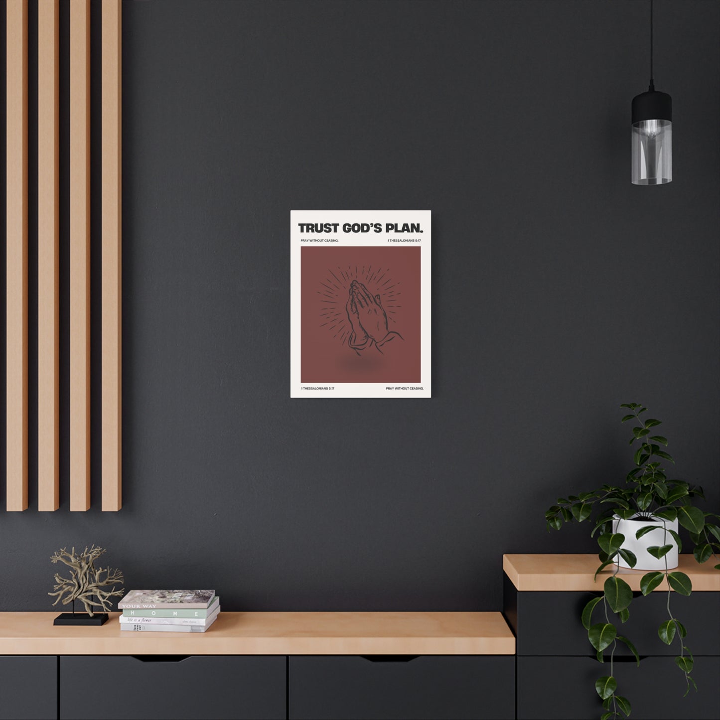 Trust God's Plan - Motivational Canvas Wall Art