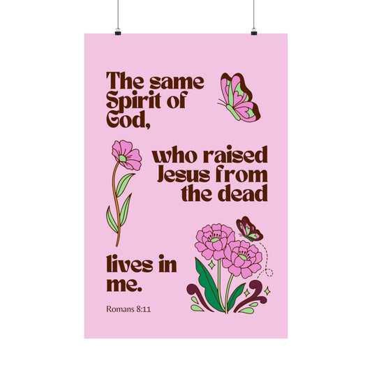 "The spirit of God" Romans 8:11 - Matte Poster