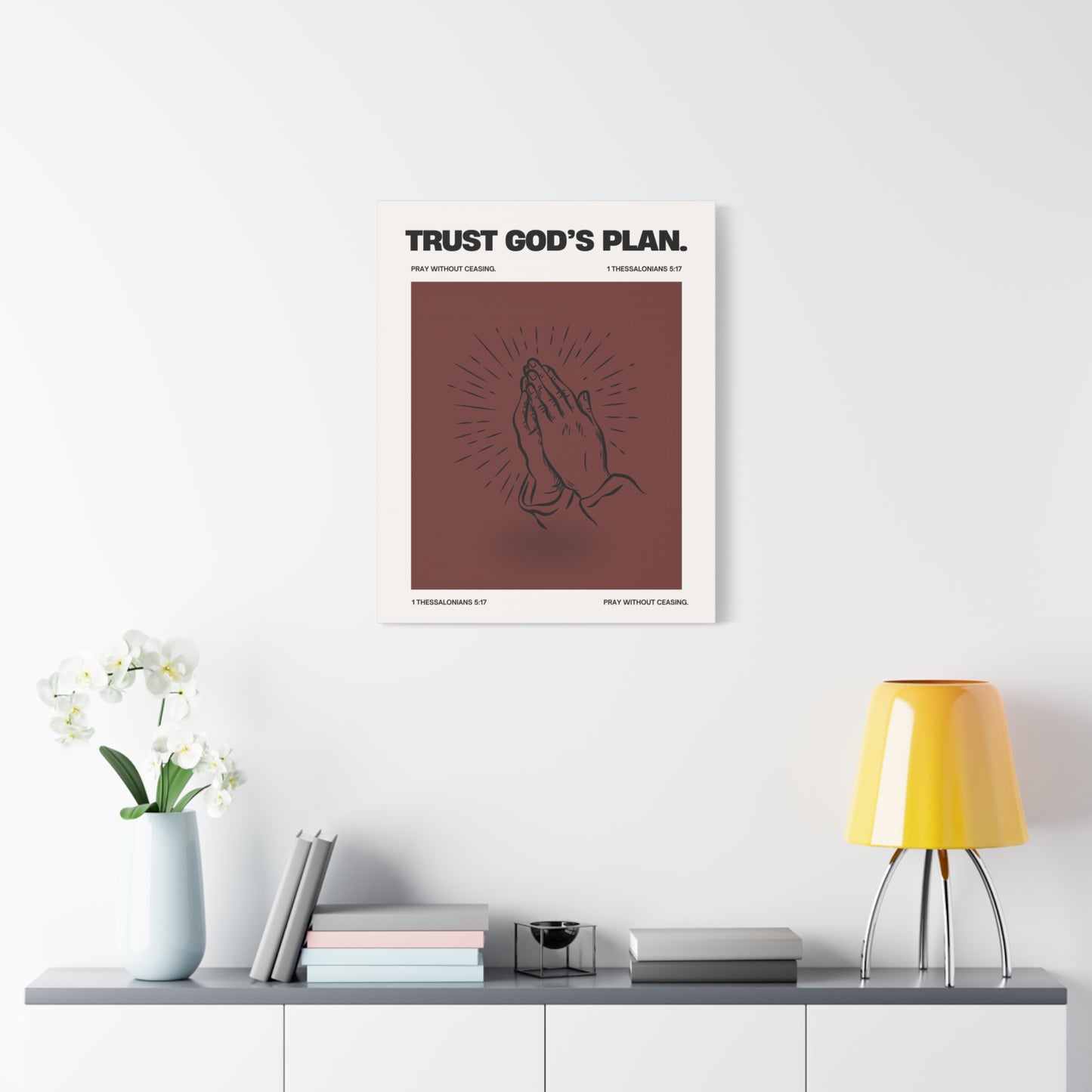 Trust God's Plan - Motivational Canvas Wall Art