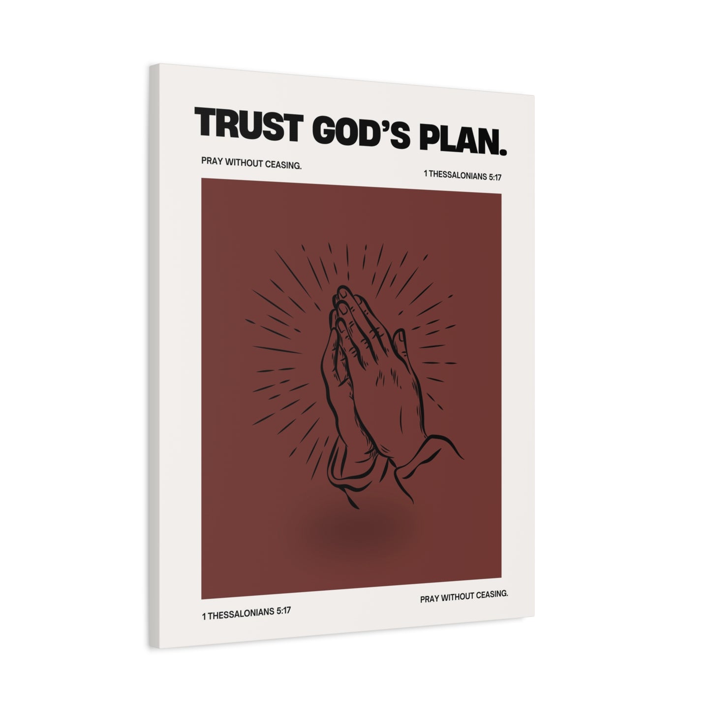 Trust God's Plan - Motivational Canvas Wall Art