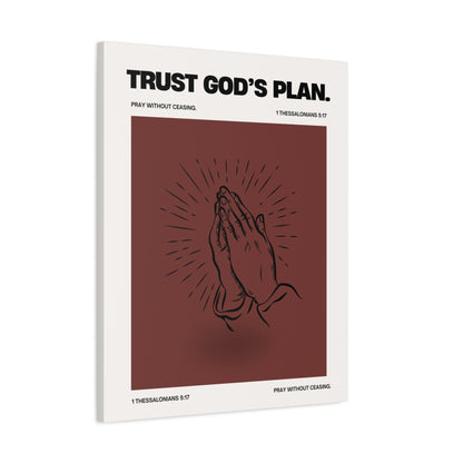 Trust God's Plan - Motivational Canvas Wall Art