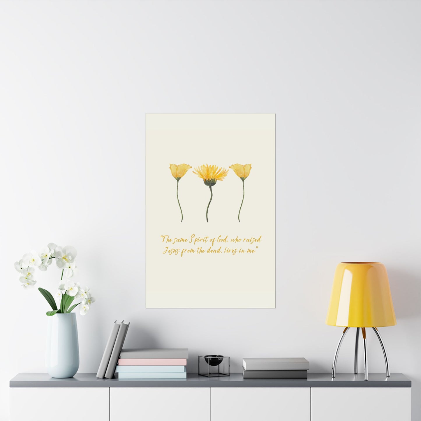 "The spirit of God lives in me" - Matte Vertical Poster