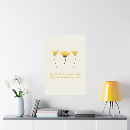 "The spirit of God lives in me" - Matte Vertical Poster
