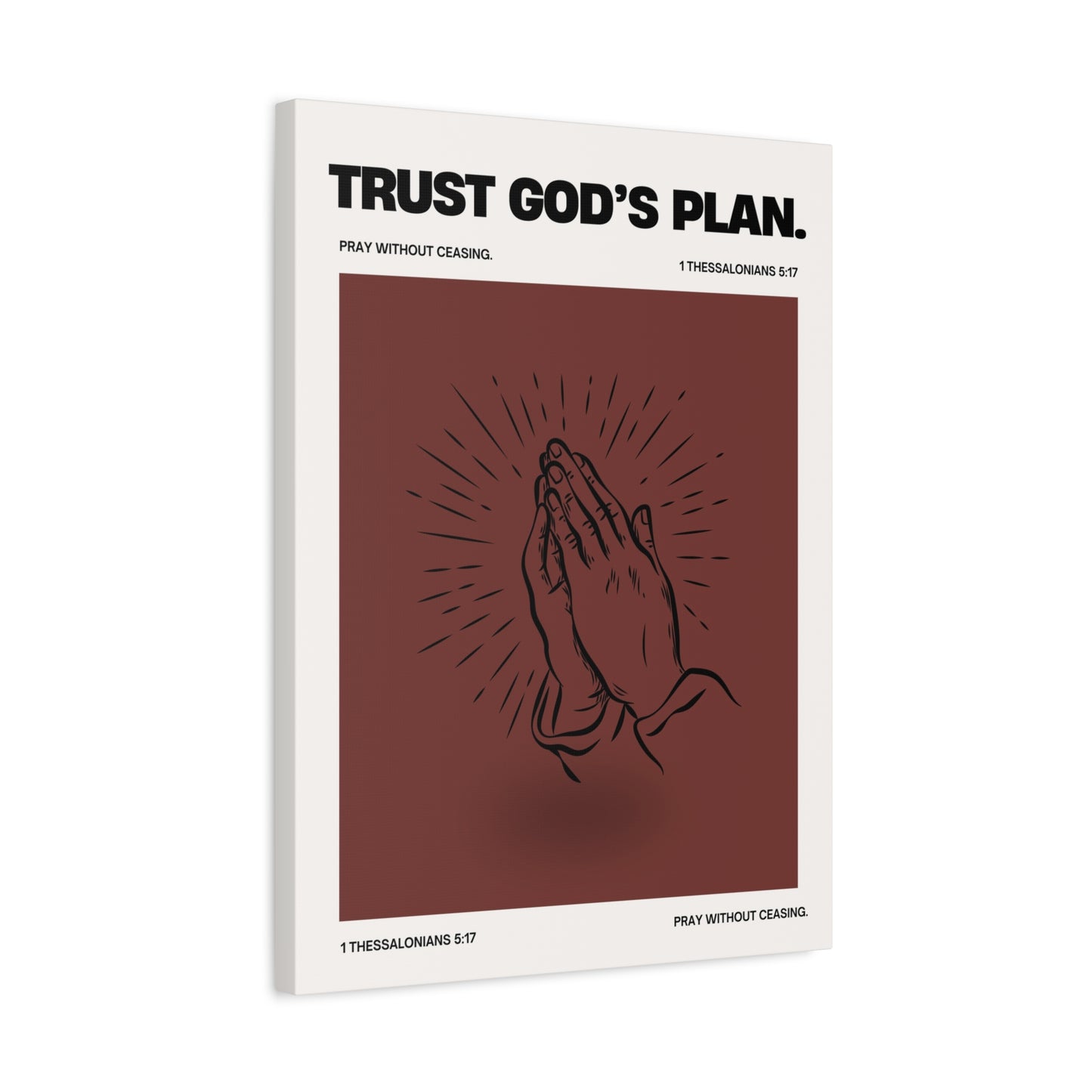 Trust God's Plan - Motivational Canvas Wall Art