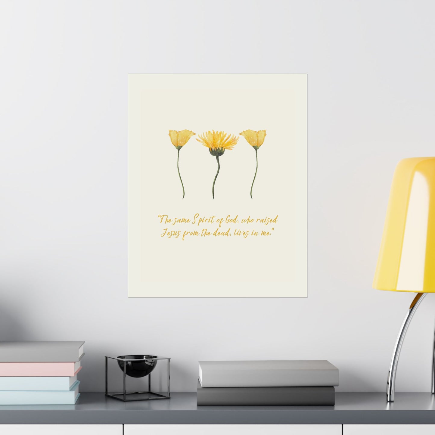 "The spirit of God lives in me" - Matte Vertical Poster