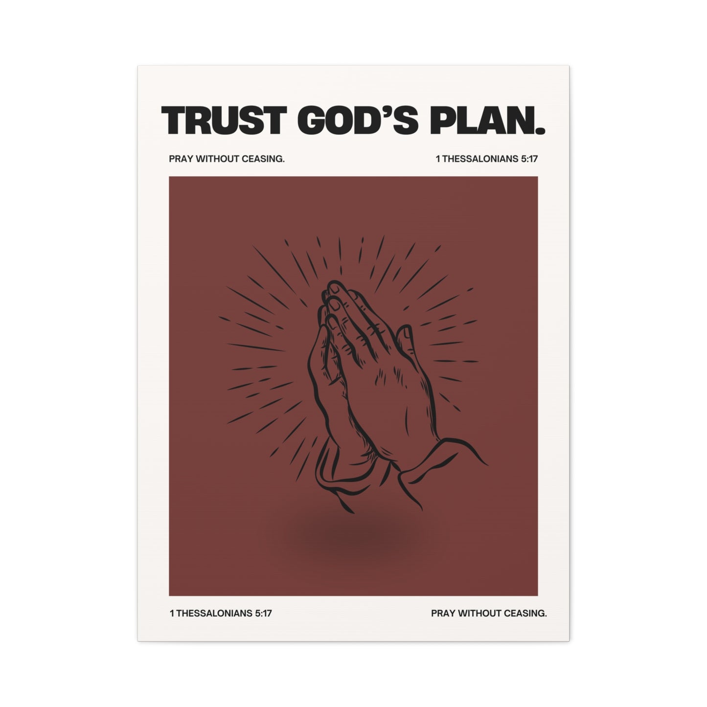 Trust God's Plan - Motivational Canvas Wall Art
