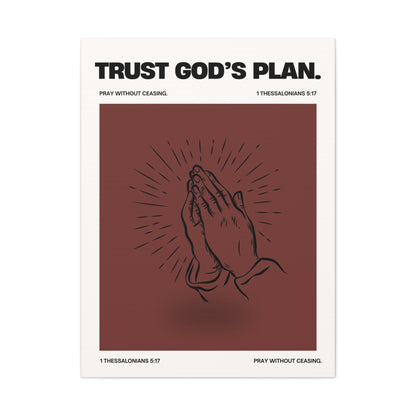 Trust God's Plan - Motivational Canvas Wall Art